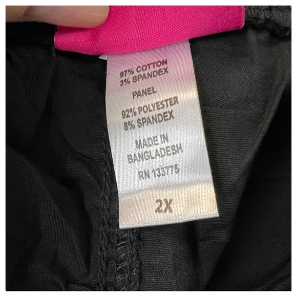 New Penelope’s Closet Bermuda Shorts 2X Black - Picture 5 of 6